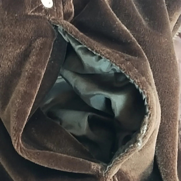 CS Signature Brown Velvet Reversible Hoodie Jacket Large - Picture 9 of 16